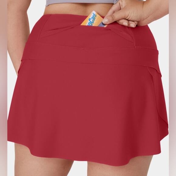 Halara Plain 2-in-1 Back Waistband Pocket Plus Size Dance Skirt 4X - Picture 2 of 9